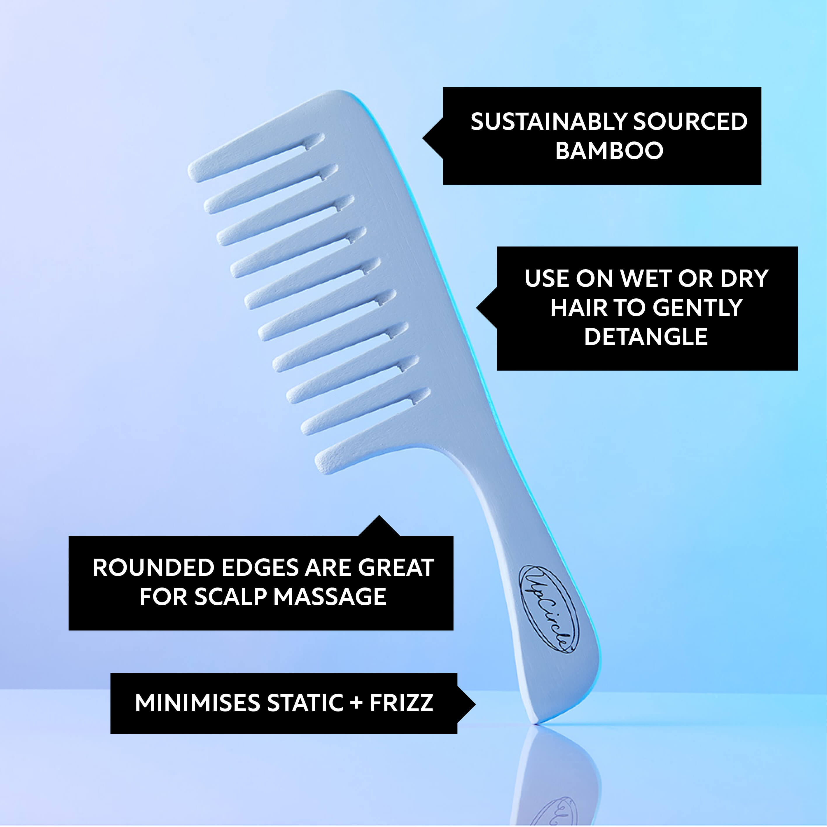 The Haircare Duo + Bamboo Wide Tooth Comb
